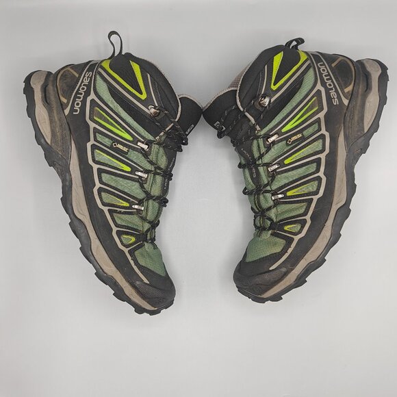 Salomon X Ultra Mid 2 GTX Gore-Tex Hiking Shoes 371032 Green Men's - Picture 5 of 11